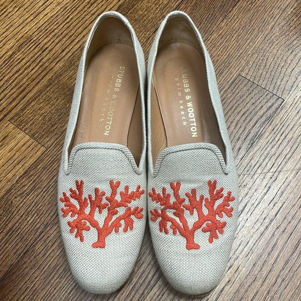 Stubbs- Coral loafers